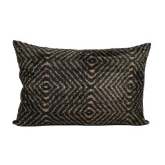 VELVET IKAT PILLOW COVER MIX PATCH Q7 - UNIQUE IKATS